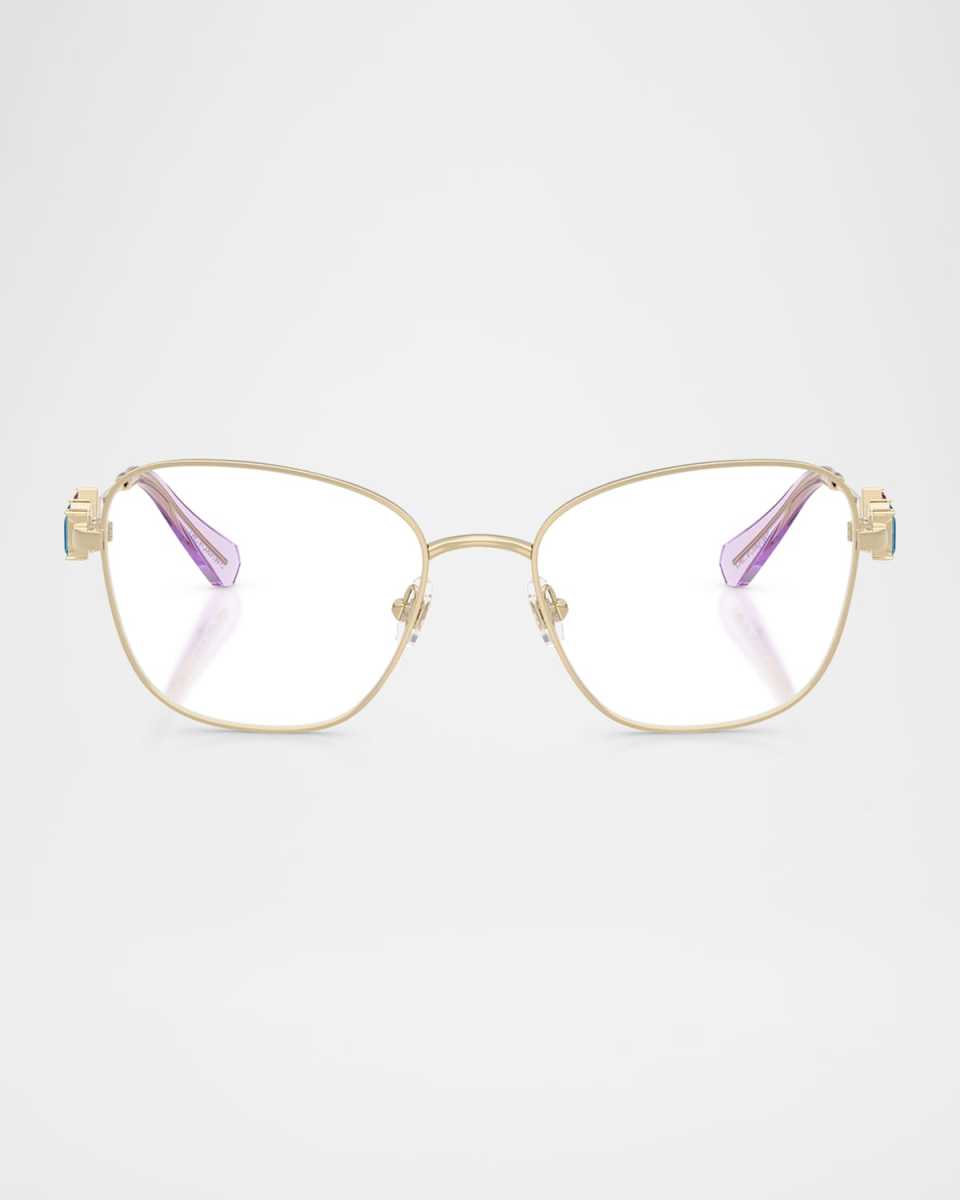 SK1025 Crystal Metal Round Optical Frames